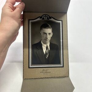 Antique Camp Publishing Co Portrait Photo Ypsilanti MI 1930s Studio Mount 8x5.5